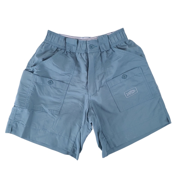 AFTCO Other - Aftco Teal Nylon Fishing Cargo Shorts Size 28